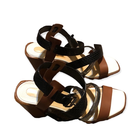 ✨Host Pick✨ Christian Louboutin Big And Strap Mixed Leather High-Heel Sandals - Picture 8 of 9